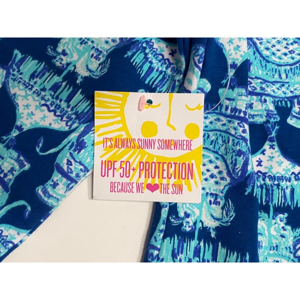 Lilly Pulitzer Women's Small 1/2 Zip Skipper Popover Deep Indigo Joy Ride NWT - Picture 13 of 13